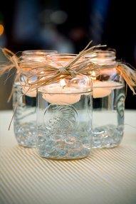 Photo: A favorite on Pinterest. Violet Hills Weddings + Events: mason jar centerpieces.